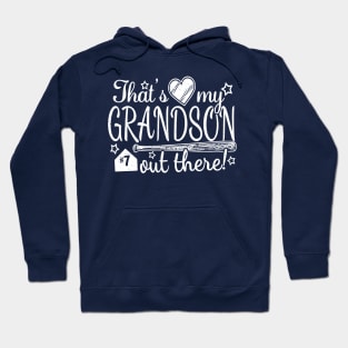 That's My GRANDSON out there #7 Baseball Number Grandparent Fan Hoodie